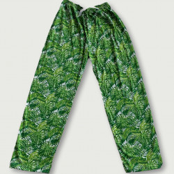 Pantalón pijama estampado algodón 100%, green jungle