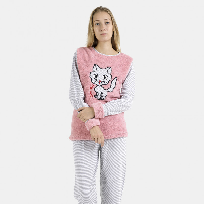 pijama afelpado mujer