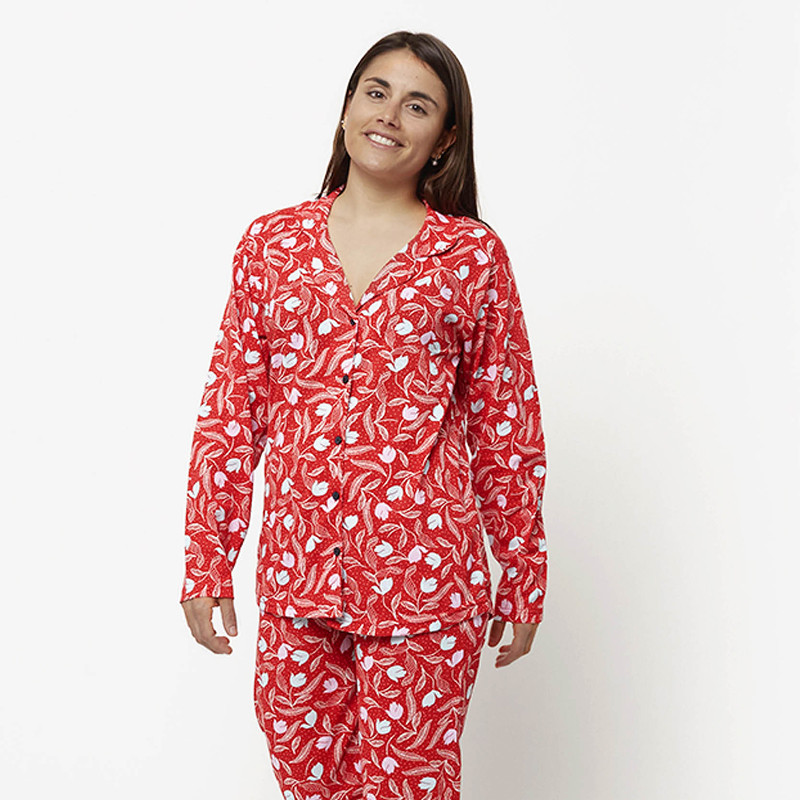 Pijama chaqueta de algodón 100%, Modelo NAPOLI