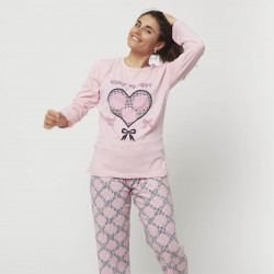 Pijama barato mujer primavera estampado algodón 100% Mod. ALWAYS