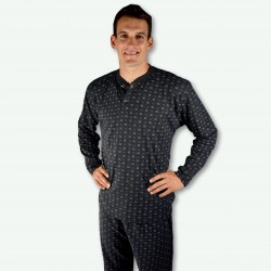 Pijama hombre modelo EVEREST color gris oscuro