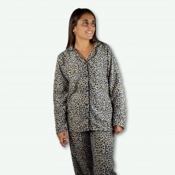 Pijama chaqueta Boston, tejido polar muy suave