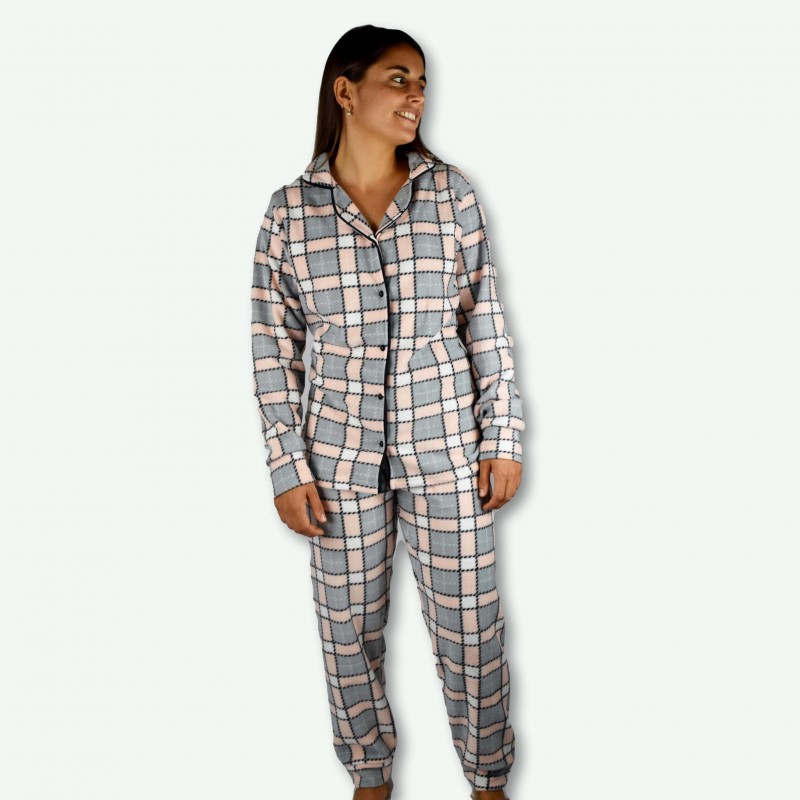 Pijama mujer polar, chaqueta y pantalón, muy suave