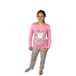 Pijama Modelo Lodz, estampado con dibujo actual