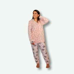 Pijama mujer polar, chaqueta y pantalón, muy suave Modelo FILADELFIA