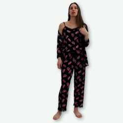 Pijama chaqueta primavera de tres piezas modelo, TORONTO