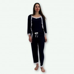 Pijama chaqueta primavera de tres piezas modelo, QUEBEC