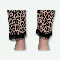 Pijama dos piezas primavera verano, modelo KENIA, detalle del pantalon