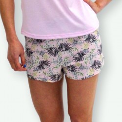 Pijama verano pantalón y manga corta estampados modelo FRESH, detalle del pantalón