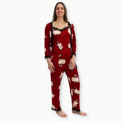 Pijama chaqueta primavera de tres piezas modelo, MONTREAL