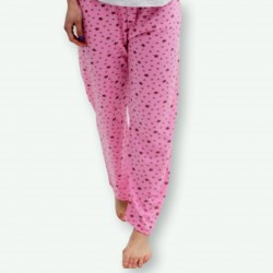 Pijama barato mujer primavera manga corta pantalón largo Dreams, detalle del pantalón