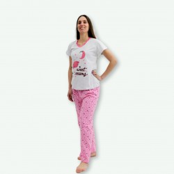 Pijama barato mujer primavera manga corta pantalón largo Dreams