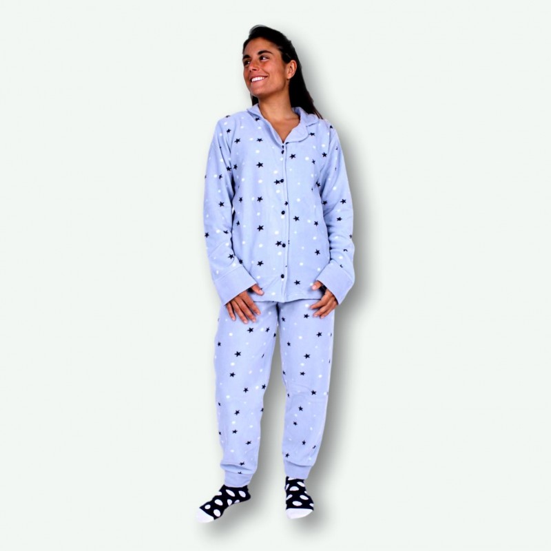 Pijama mujer polar, chaqueta y pantalón, muy suave Modelo
