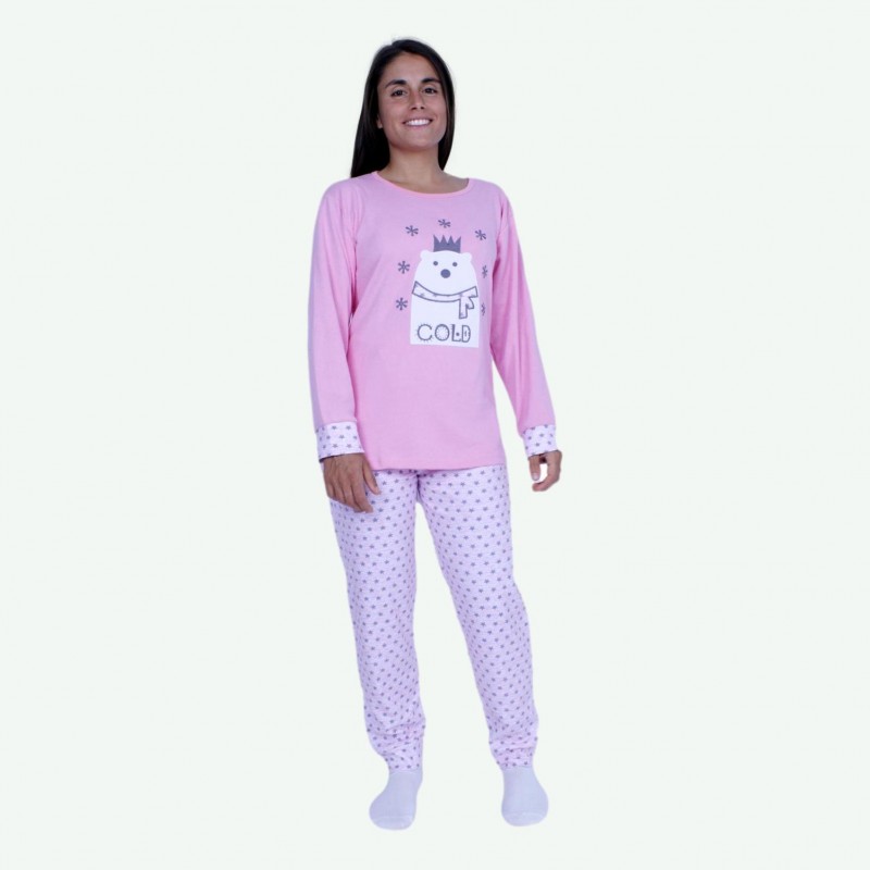 Pijama mujer Mod. COLD, bordado