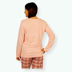 L103 -Pijama mujer algodón 100% Modelo SHE detalle espalda