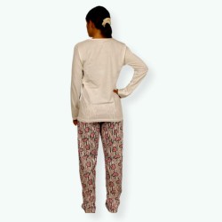 L105 -Pijama mujer algodón 100% Modelo CORAZON