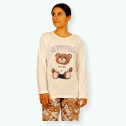 L107 -Pijama mujer algodón 100% Modelo REVIVAL