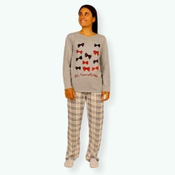 L109 -Pijama mujer algodón 100% Modelo LAZOS