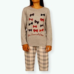 L109 -Pijama mujer algodón 100% Modelo LAZOS