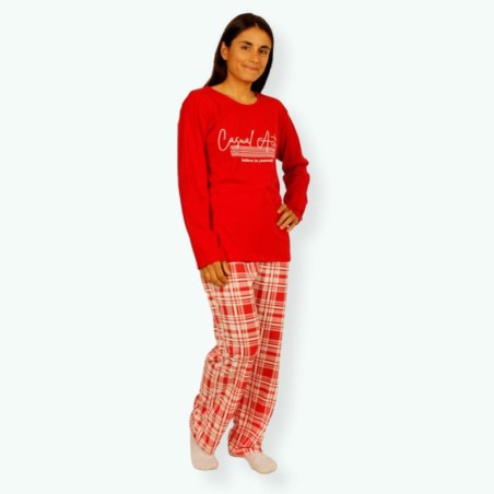 L110 -Pijama mujer algodón 100% Modelo CASUAL