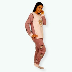 P55 -Pijama mujer polar bordado Modelo BEAR