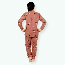 P55 -Pijama mujer polar bordado Modelo BEAR