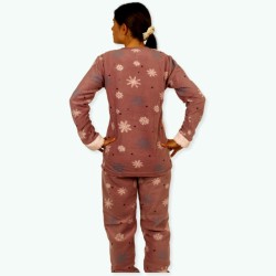 P56 -Pijama mujer polar bordado Modelo LOVE SNOW