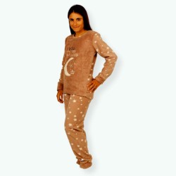 P59 -Pijama mujer polar bordado Modelo PRINCESS