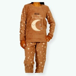 P59 -Pijama mujer polar bordado Modelo PRINCESS