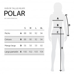 Tallas Pijama polar para mujer