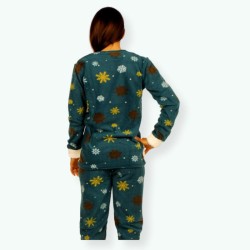P62 -Pijama mujer polar bordado Modelo PENGUIN